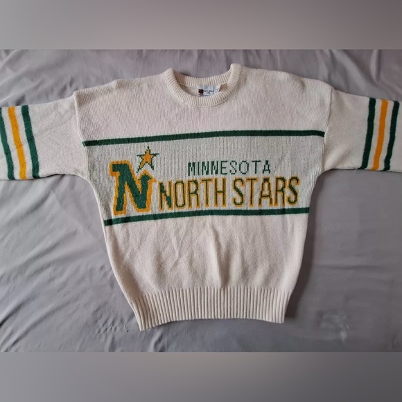 VINTAGE RARE Minnesota North Stars CCM Sweater by CLIFF ENGLE NHL Dallas  XL/L - Picture 1 of 4
